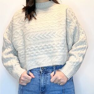 Cream knit sweater